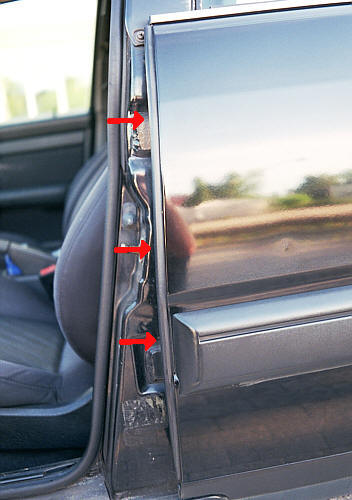 Dichtung im Bereich der B-Säule